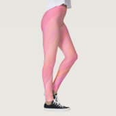 Roze pastel melange geschilderde Leggings (Rechts)