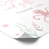 Roze pastel onder het Zee Kaarten en geschenken te Poster (Hoek)