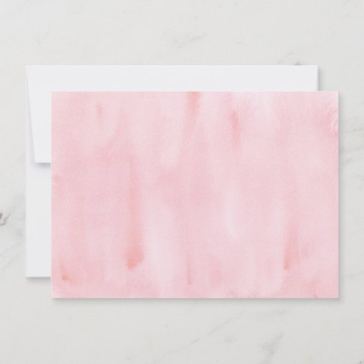 Roze Pastel Onder het Zee Verjaardag Bedankkaart (Achterkant)