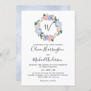 Roze pastelroze bruine hydrangeas kaart