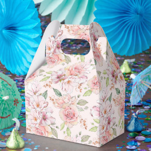 roze pastelrozenpatroon bedankdoosjes