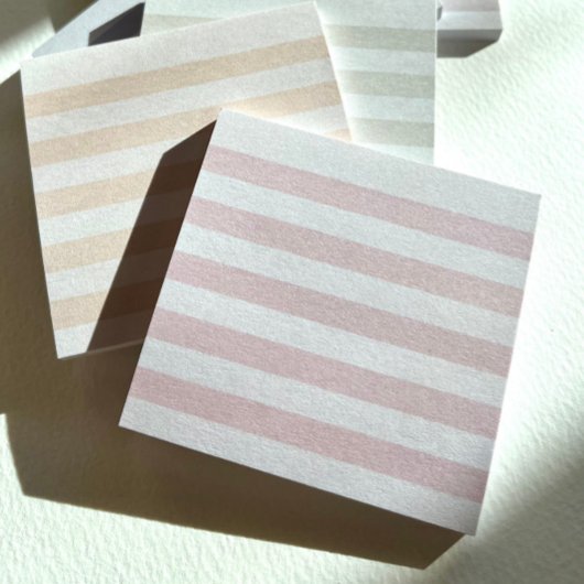 Roze pastelstreep Post-it notes