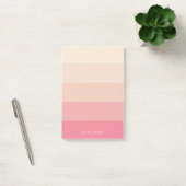 Roze pastelstrepen post-it® notes (Kantoor)