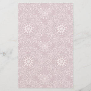  roze patroon briefpapier