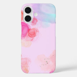 Roze patroon iPhone 16 hoesje