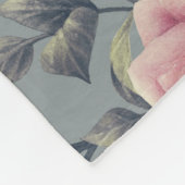 roze patroon en parelharten fleece deken (Hoek)