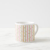 Roze Patroon Espresso Mok (Voorkant rechts)