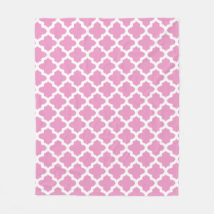 Roze Patroon Fleece Deken