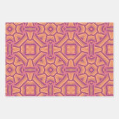 roze patroon inpakpapier vel (Voorkant 3)