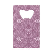 roze patroon kredietkaart flessenopener (Achterkant)