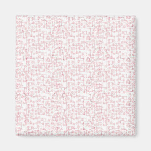 Roze Patroon Magneet Geometrisch Minimaal Modern