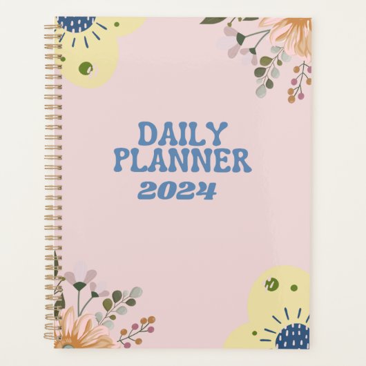 Roze patroon planner (Voorkant)