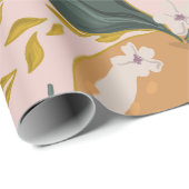 " roze patroon | Retro Gift Wrap Cadeaupapier (Rol Hoek)