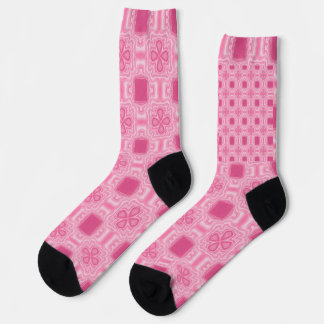 Roze patroon, roze ontwerp, girly patroon, roze bl sokken