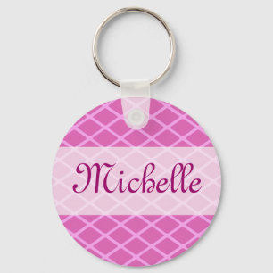 roze patroon sjabloon sleutelhanger