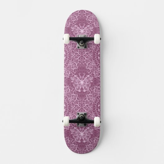 roze patroon skateboard (Voorkant)
