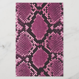 Roze Patroon Snakeskin Briefpapier