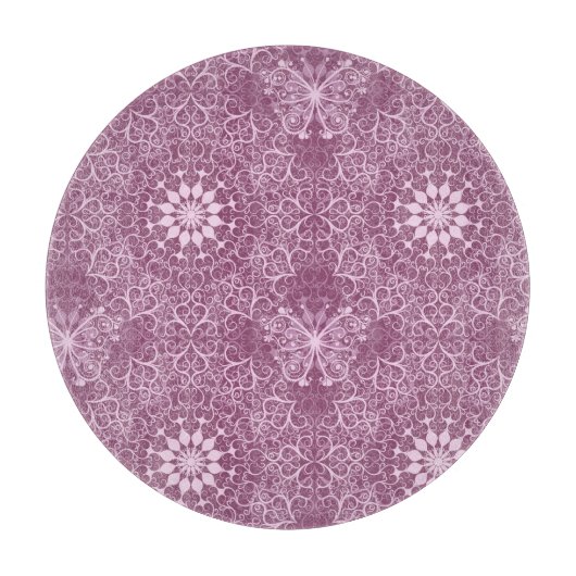  roze patroon snijplank (Voorkant)