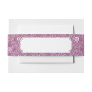 roze patroon uitnodigingen wikkel