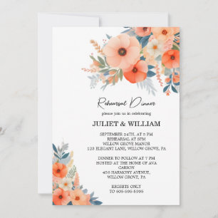 Roze Peach 70s 80s 90s Kleurrijke repetitie diner Kaart