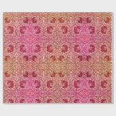  Roze Peach William Morris Pimpernel Cadeaupapier (Vlak)