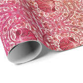  Roze Peach William Morris Pimpernel Cadeaupapier (Rol Hoek)