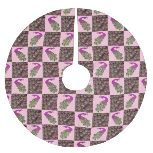 Roze Peacock Kerstboom Rok