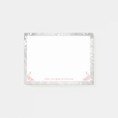 Roze Peacocks Notities Post-it® Notes (Voorkant)