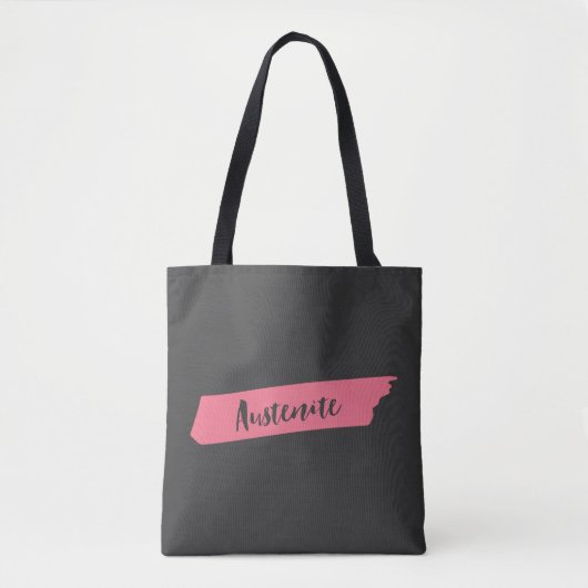 Roze penseel Austenite Bookish Tote Bag (Voorkant)