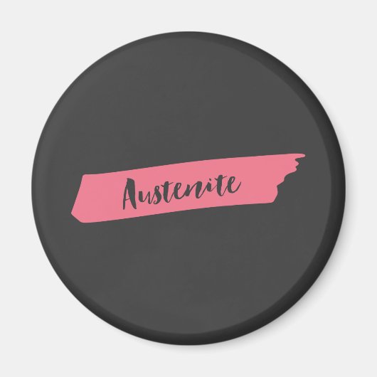 Roze penseel Austenite Magneet (Voorkant)