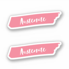 Roze penseel Austenite Sticker