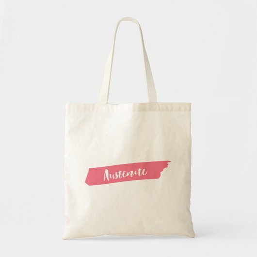 Roze penseel Austenite Tote Bag (Voorkant)