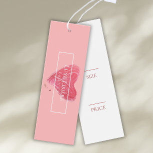 ROZE Penseelstreek Hang Labels   lippenstift Mini Visitekaartjes