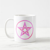 Roze Pentagram Pentacle Koffiemok (Links)