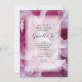 Roze Peony Flower Vrijgezellenfeest Kaart (Voorkant)
