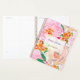 Roze Peony Flowers Hoesje-Mate iPhone Case Planner