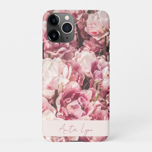 Roze Peony Hoesje-Mate iPhone Case iPhone Hoesje (Achterkant)