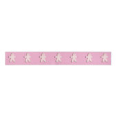 Roze peperkoek kerstboom grosgrain lint (Voorkant)
