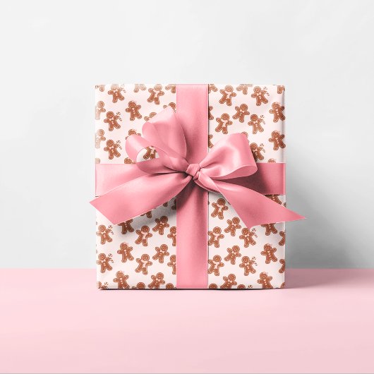 Roze peperkoek Kerstfeest Trendy Cadeaupapier