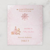 Roze peperkoek meisje kerst Baby shower tent (Buitenkant ongevouwen)