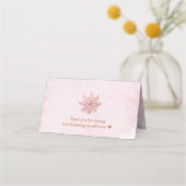 Roze peperkoek meisje kerst Baby shower tent (Achterkant)