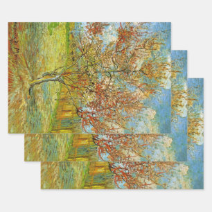 Roze Perenboom in Bloei door Vincent van Gogh Inpakpapier Vel
