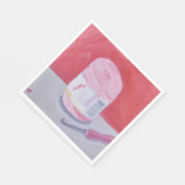 Roze perfectie servet (Hoek)