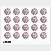 Roze perfectie ~ Sticker/ Envelope Sealer #2 Ronde Sticker (Vel)