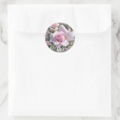 Roze perfectie ~ Sticker/ Envelope Sealer #2 Ronde Sticker (Tas)