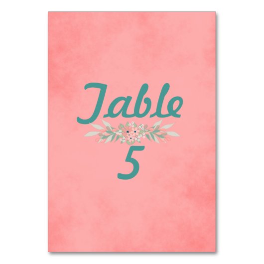 Roze perkament bloemenbruiloft kaart (Voorkant)