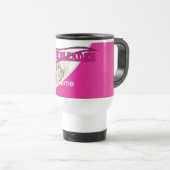 Roze personaliseer Cheerleader Reisbeker (Voorkant rechts)