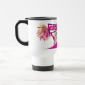 Roze personaliseer Cheerleader Reisbeker (Links)