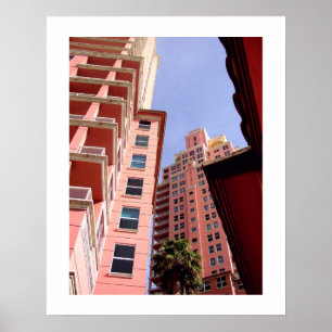 Roze perspectief: Art Deco Poster