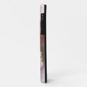 Roze Peruaanse Lilies Floral Cell Telefoon Case (Achterkant/links)